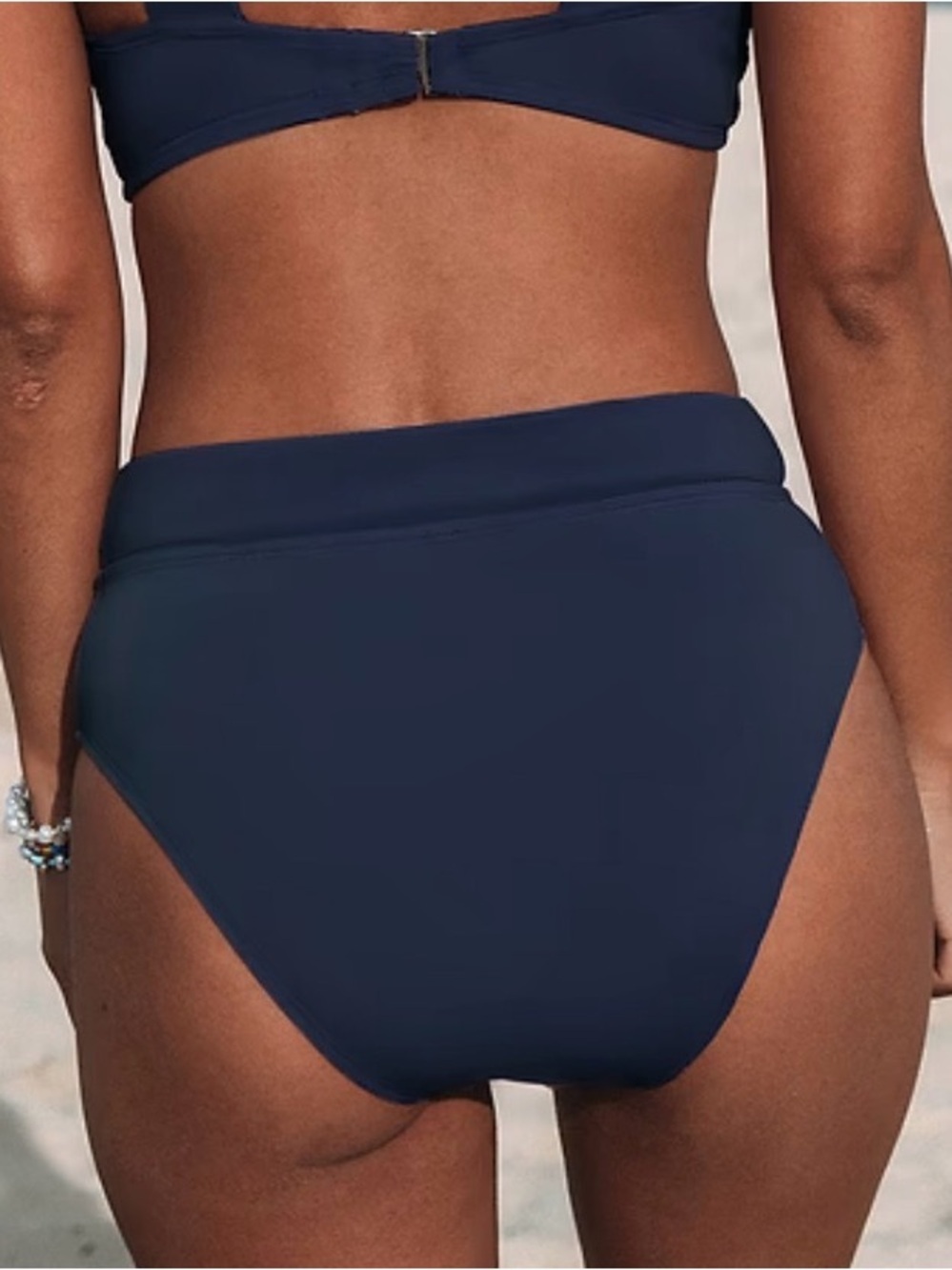 Cupshe • NWT Navy High-Waisted Bikini Bottom - Picture 2 of 5